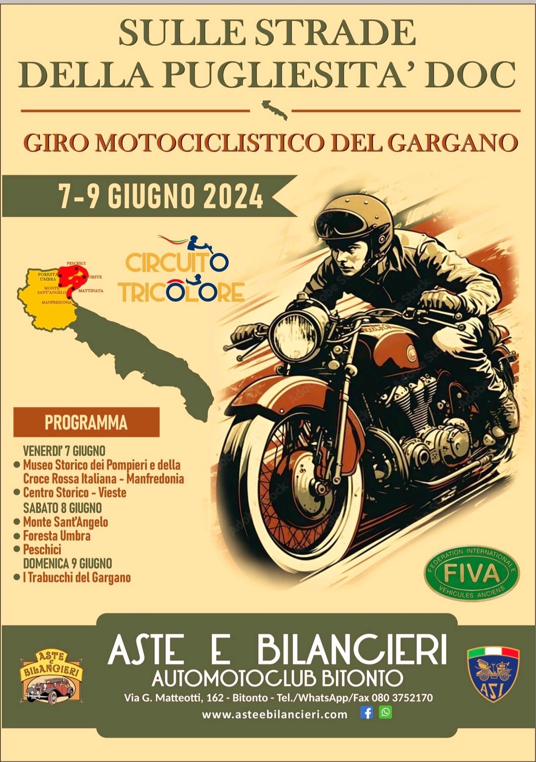 Il giro motociclistico del Gargano arriva al Museo storico dei Pompieri e della Croce Rossa Italiana di Manfredonia